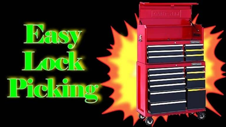 how to pick a craftsman toolbox lock