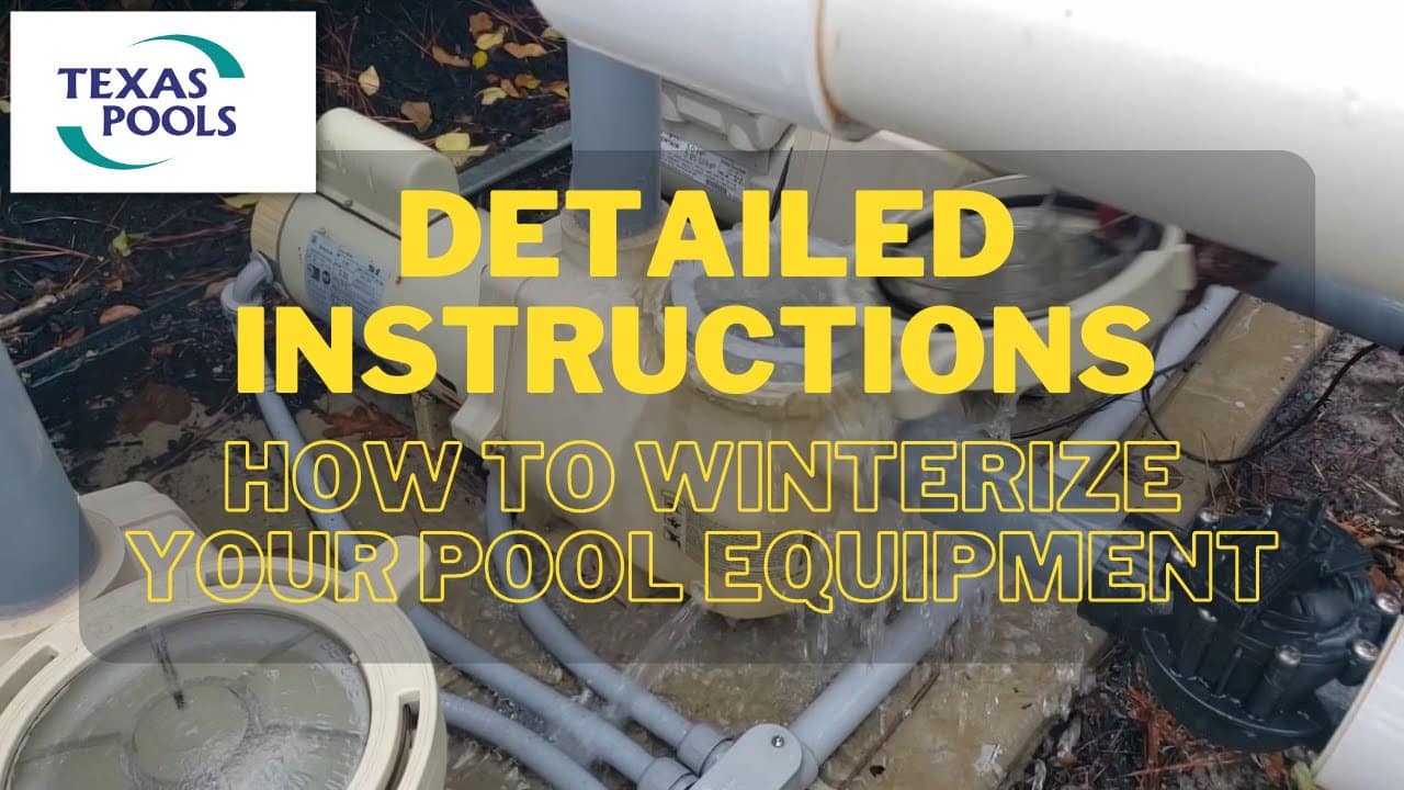how to winterize a pool in texas